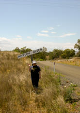 Fiona at Horton River 2006 - bit ironic now that we live 'just up the road' - 