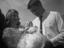 Allana Sue-Ellen & Paul on christening day at Lithow 1966