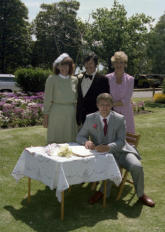 Fiona and Pauls bridal party Dianne (Matron of honour) & Best man Neil Stockton 08-10-1983