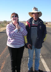 Fi with Qld cowboy on the road with cattle near Charters Towers 2007