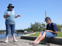 Fi hooking up with Levi 2006 - I think he was disappointed me not being into fishing!